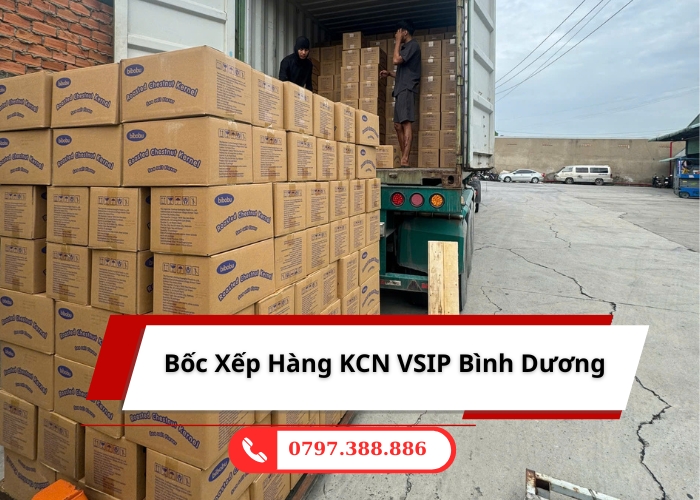 BỐC XẾP HÀNG KCN VSIP BÌNH DƯƠNG